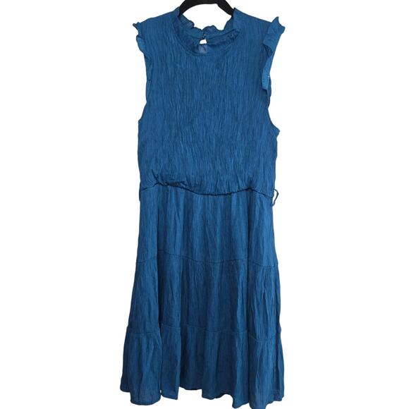 None and/or Unknown Dresses & Skirts - Teal Sleeveless Midi Dress Size XL